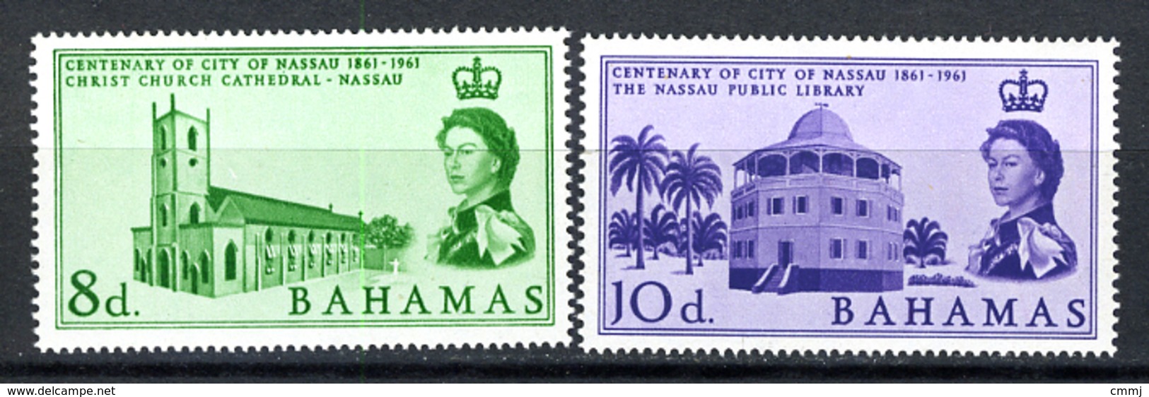 ARCHITECTURE - 1961 - BAHAMAS - Mi. Nr. 183/184 -  NH - (CW2427.49) - Bahamas (1973-...)