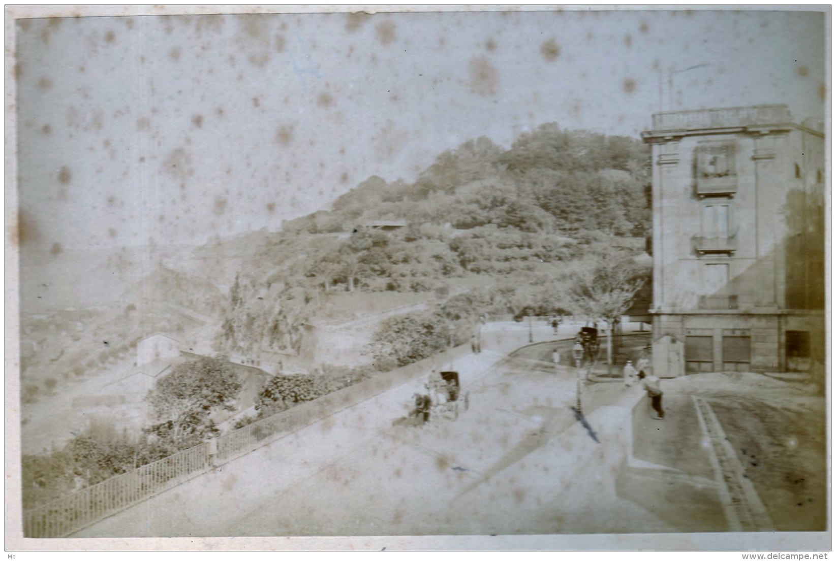 Algerie - Oran - Vues Du Port , Le Djebel Mourdjadio Et Autre ...  - Serie De 4 Photos Collées Sur Carton - Afrique