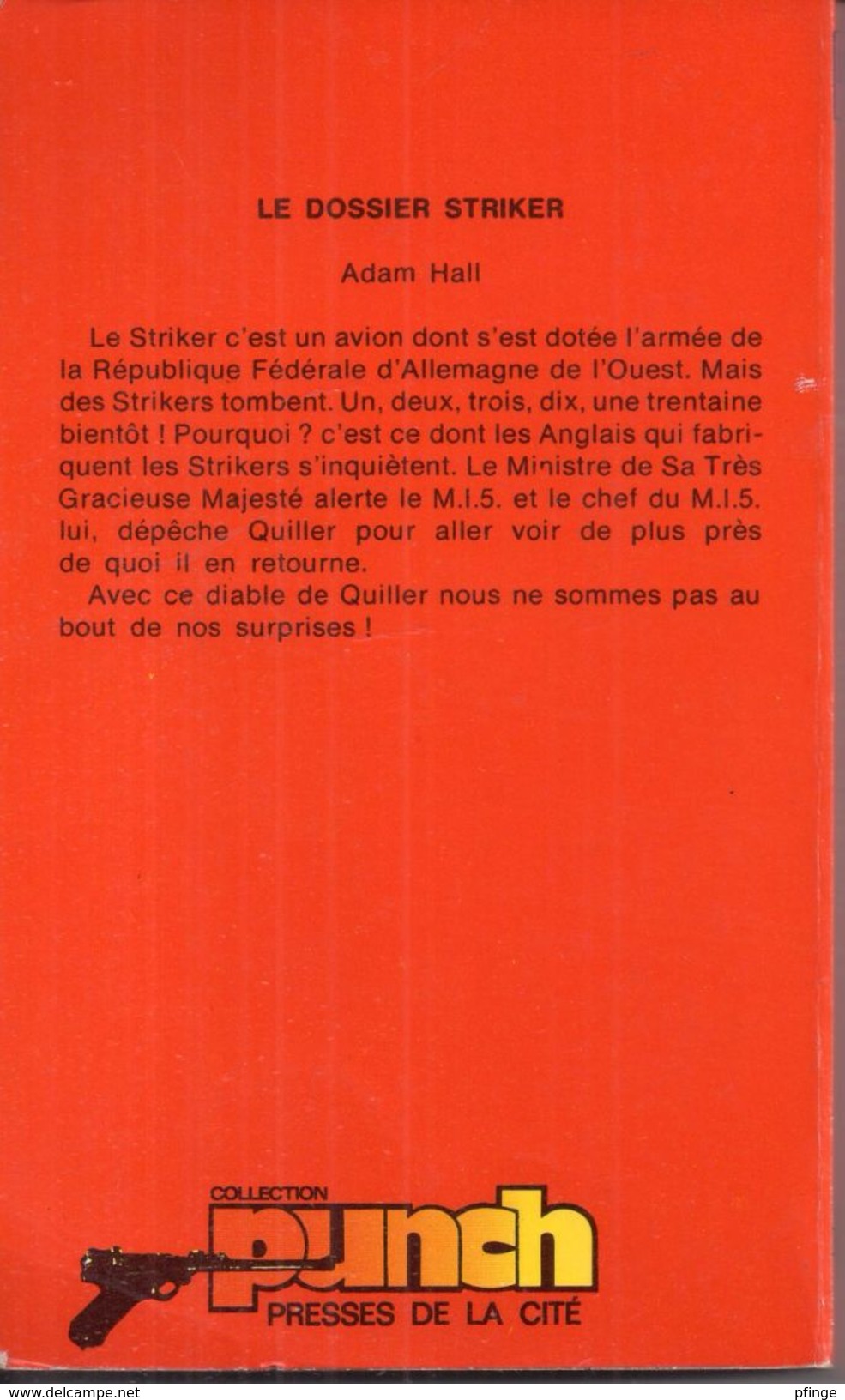 Le Dossier Striker Par Adam Hall - Punch N°124 - Punch