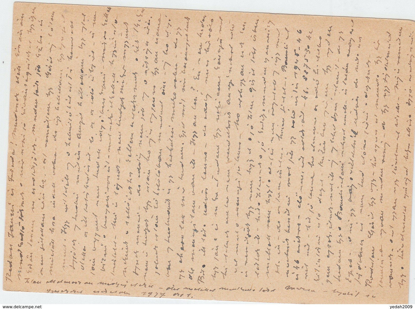 CZECHOSLOVAKIA POSTAL CARD 1947 - Briefe