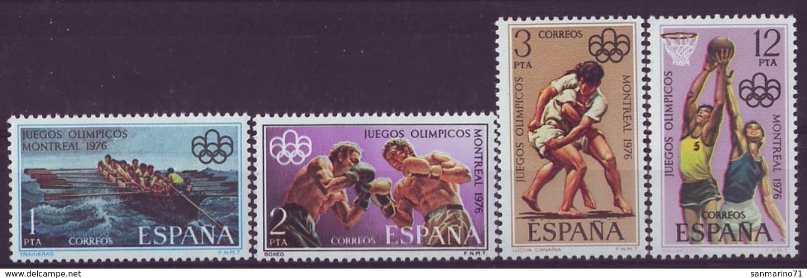 SPAIN 2233-2236,unused,olimpic Sport - Estate 1976: Montreal