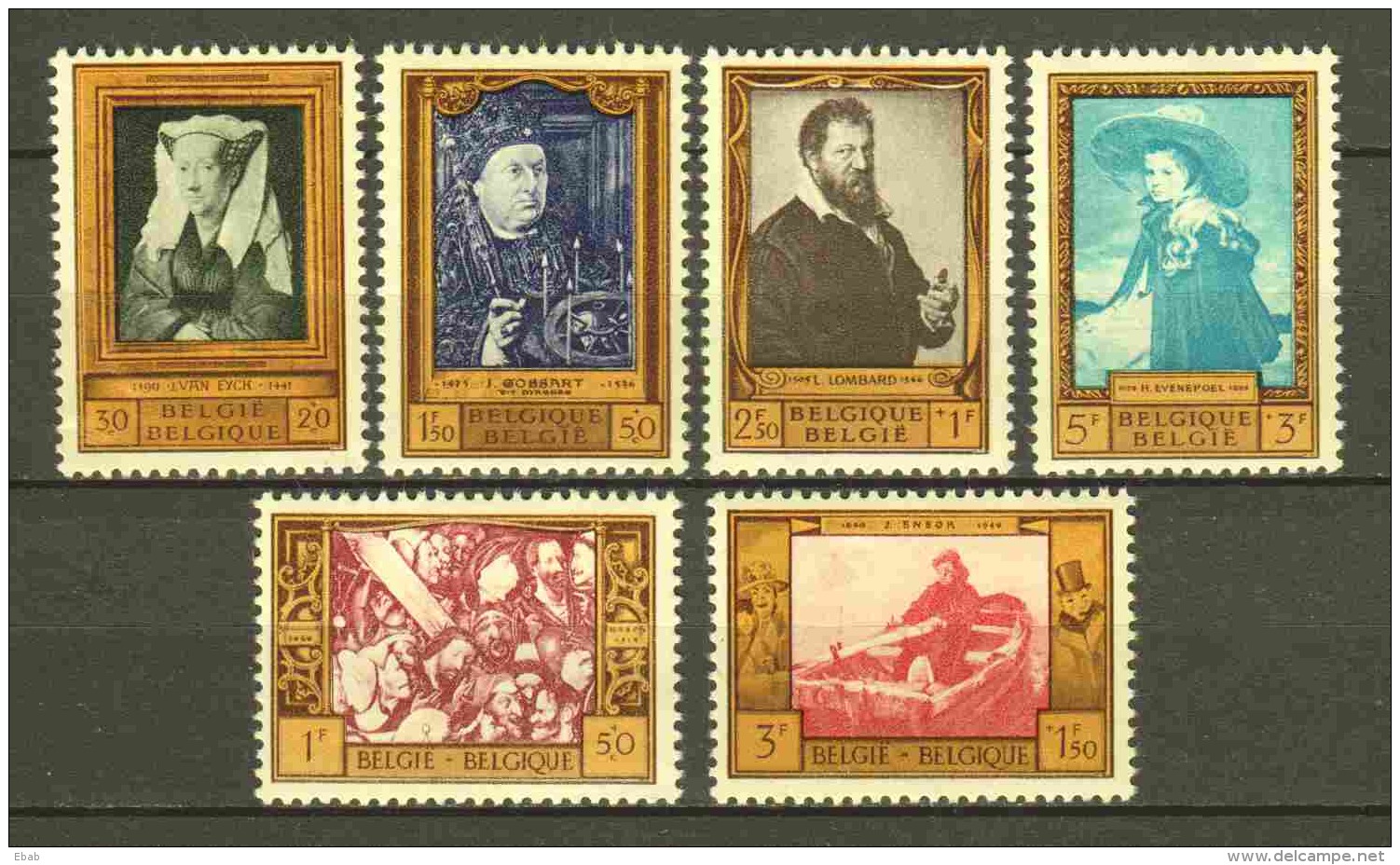 Belgium 1958 Mi 1119-1124 MNH - Neufs