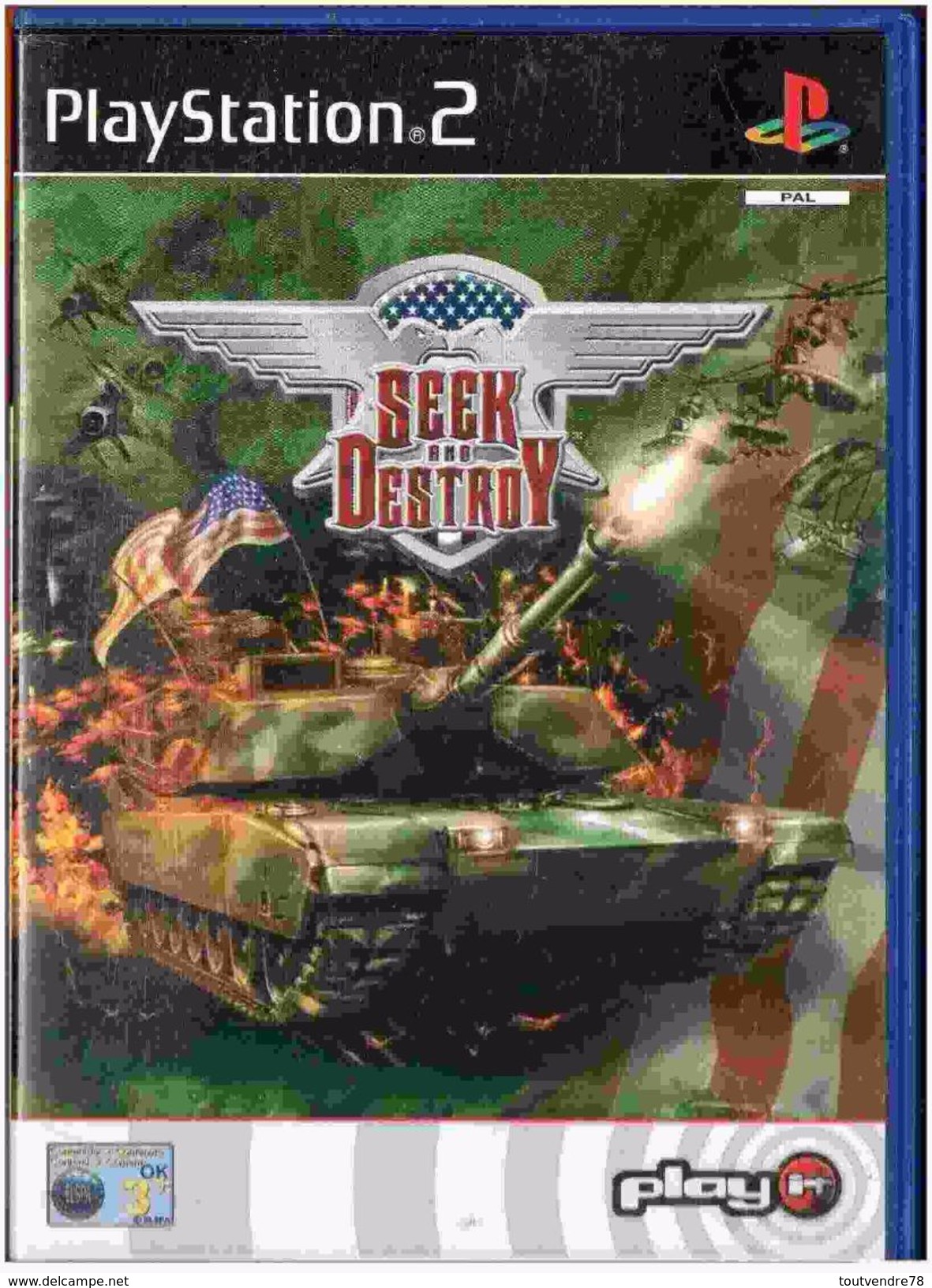 PS03 : Jeu Playstation 2 "Seek And Destroy" - Playstation 2
