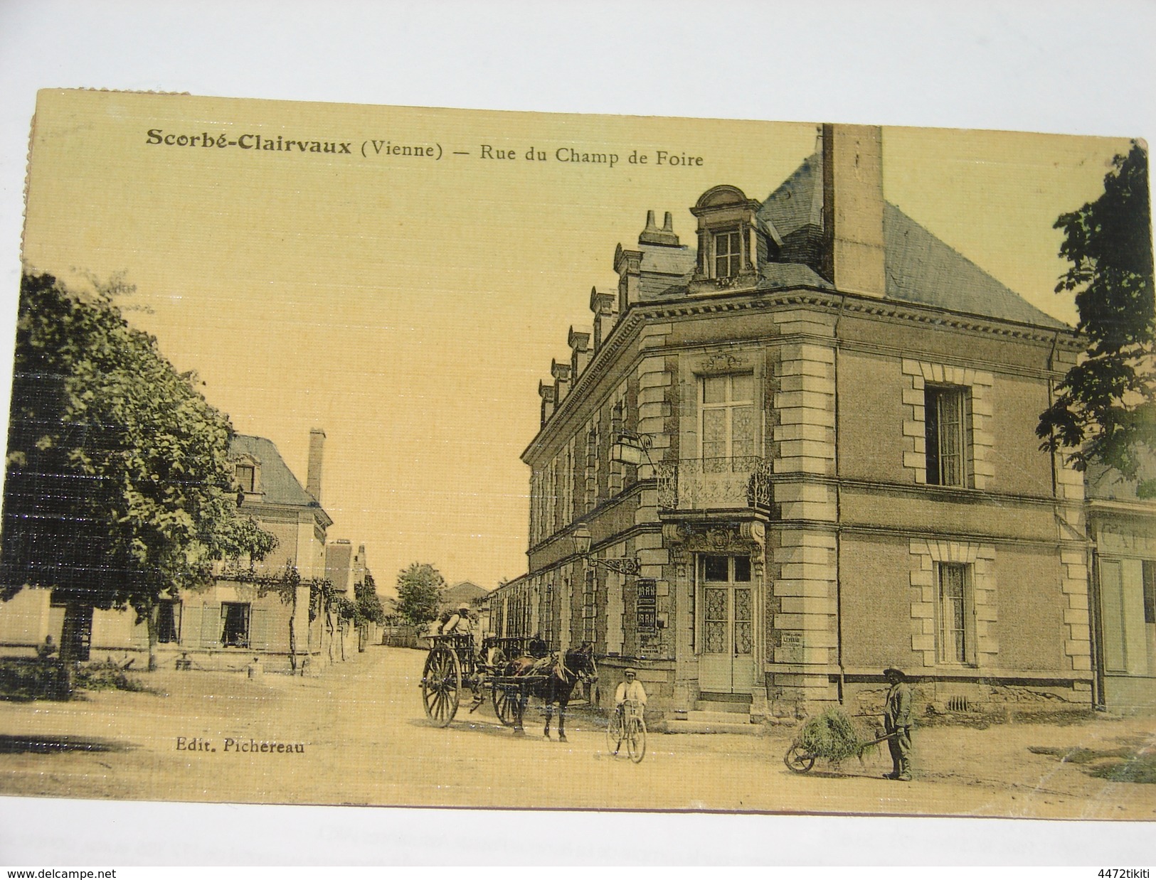 C.P.A. - Scorbé Clairvaux (86) - Rue Du Champ De Foire - 1909 - SUP (G11) - Scorbe Clairvaux