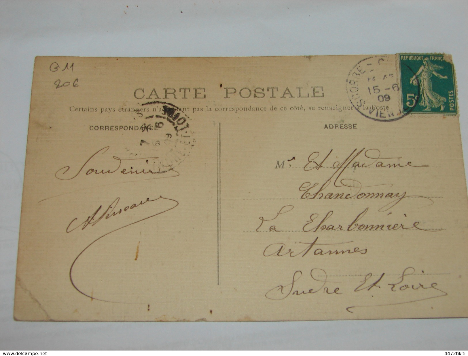 C.P.A. - Scorbé Clairvaux (86) - Rue Du Champ De Foire - 1909 - SUP (G11) - Scorbe Clairvaux