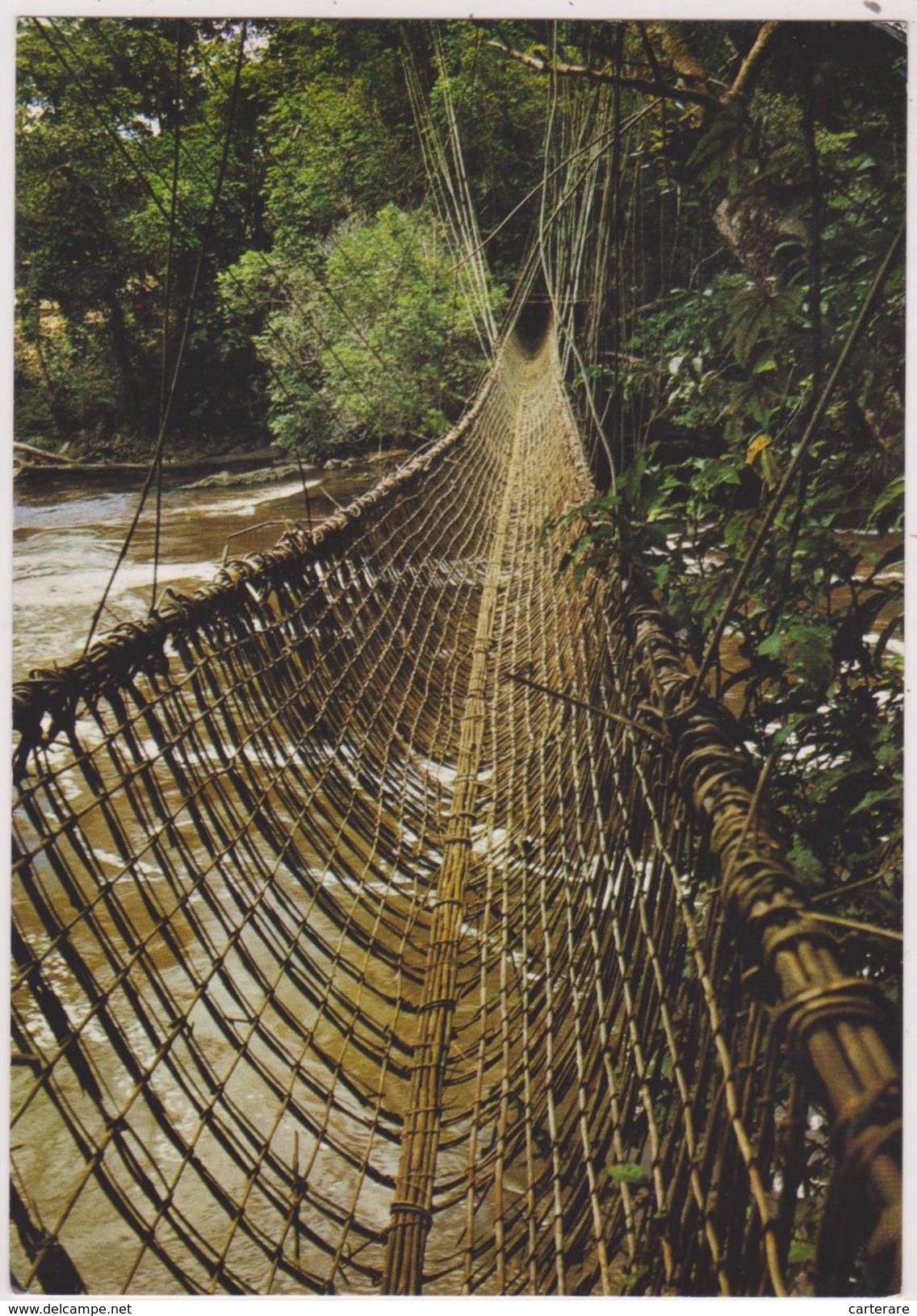 AFRIQUE,GABON,ancienne  Colonie Française,Ogooué,pont En Liane - Gabón