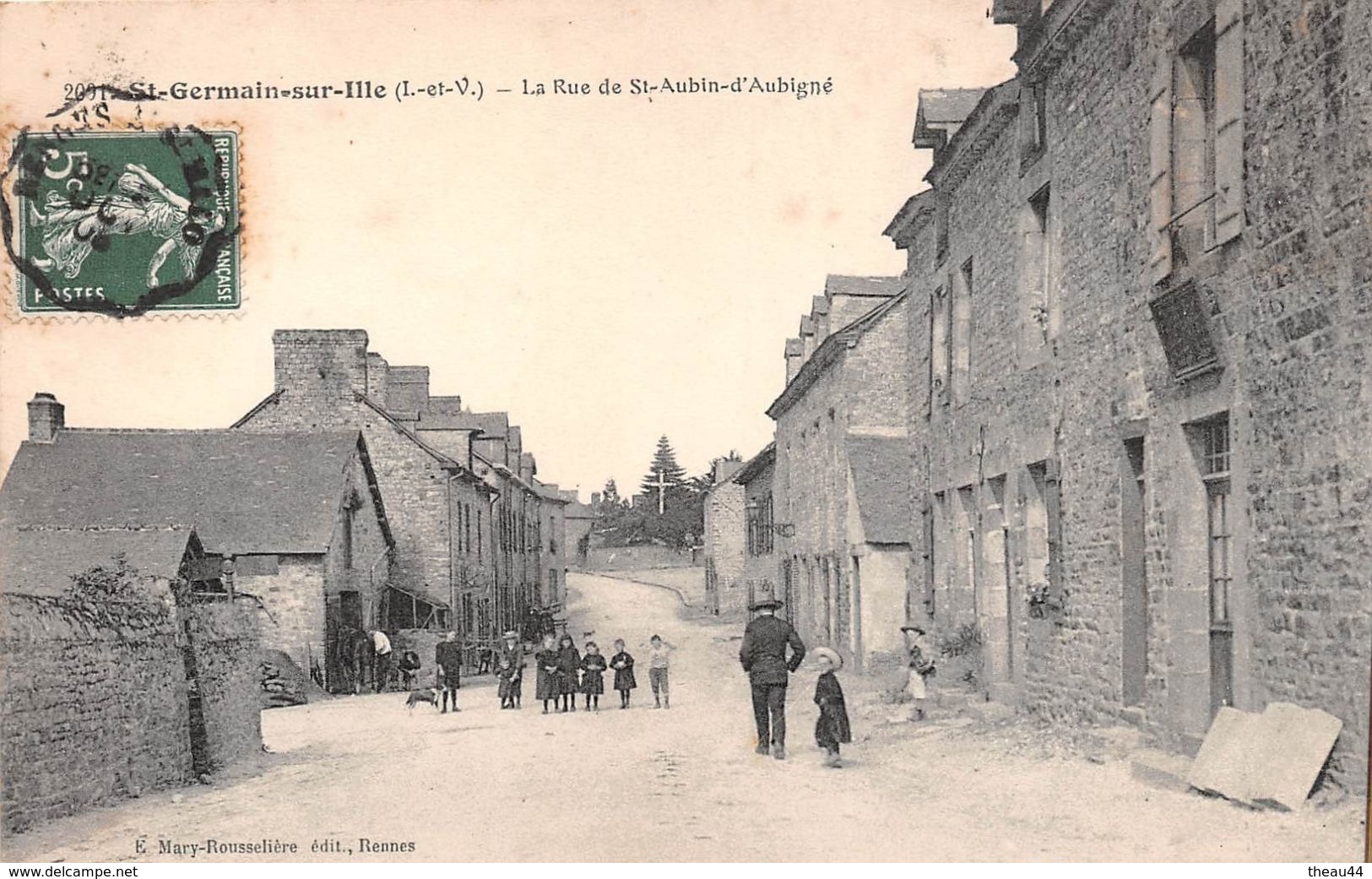 ¤¤  -  2091   -   SAINT-GERMAIN-sur-ILLE   -  La Rue De Saint-Aubin-d'Aubigné  -   ¤¤ - Saint-Germain-sur-Ille