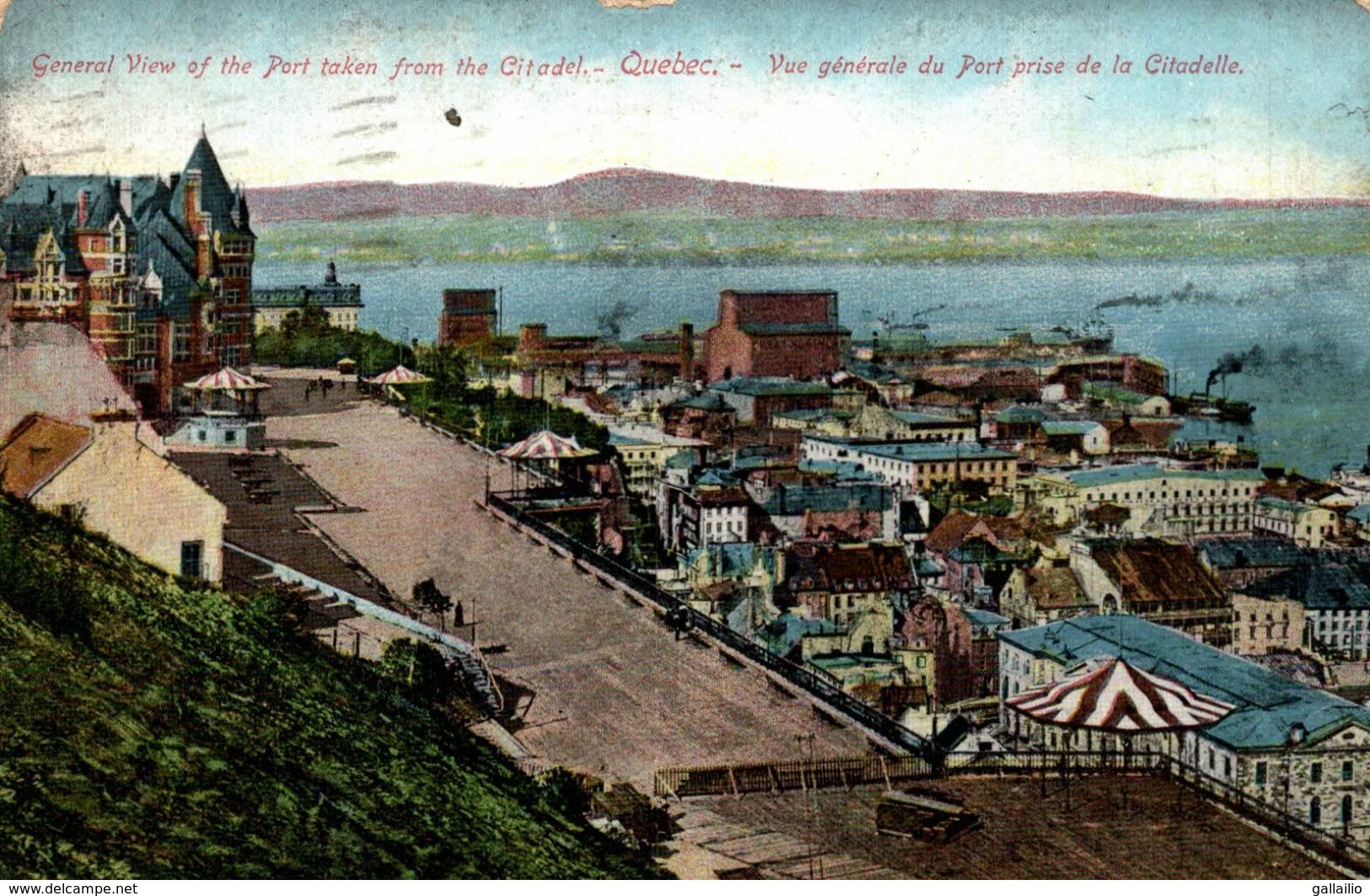 QUEBEC VUE GENERALE DU PORT PRISE DE LA CITADELLE - Québec - La Citadelle