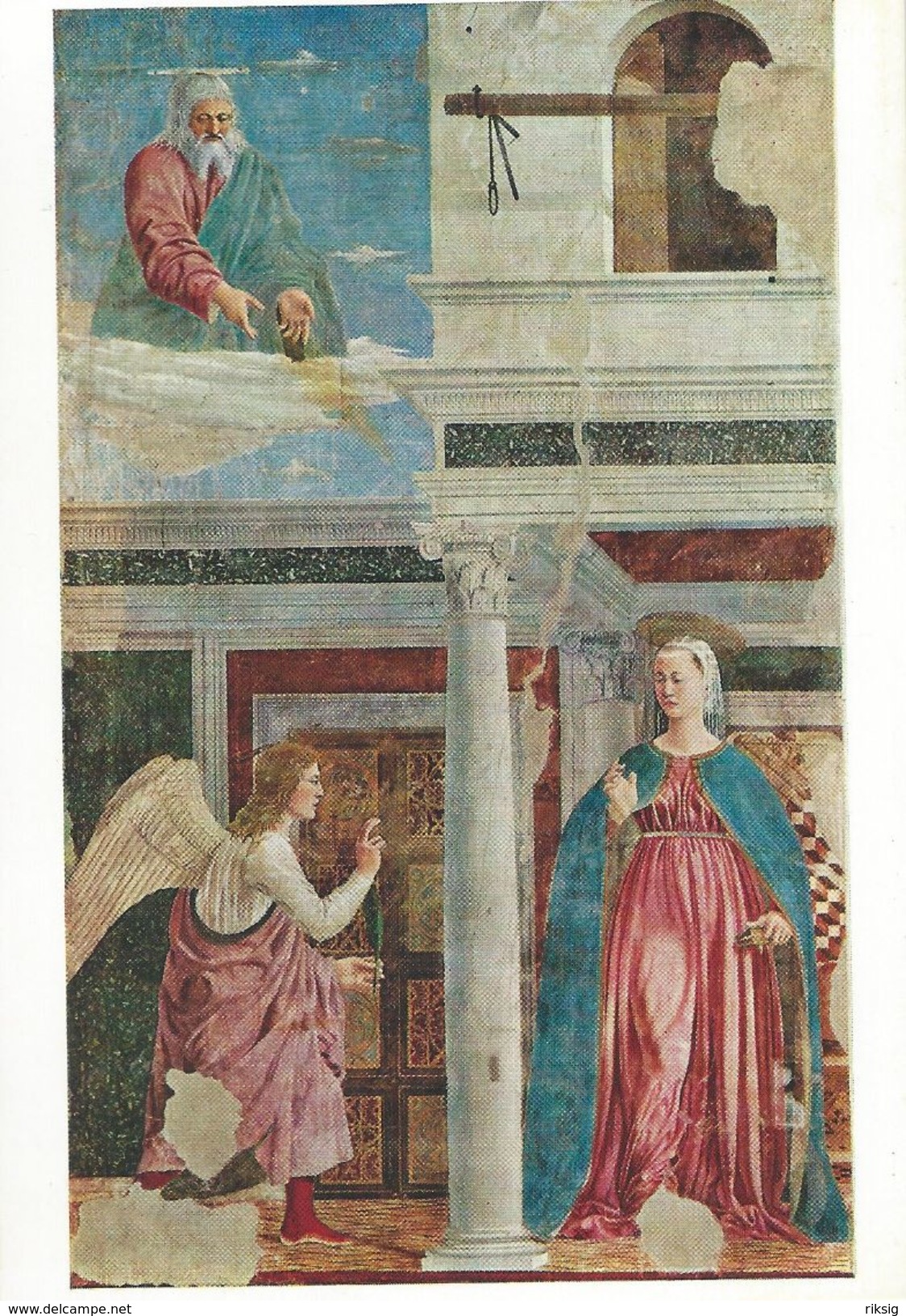 Painting - Piero Della Francesca.  L`Annunciazione. Arezzo,San Francesco   Italy.  # 06960 - Sculpturen
