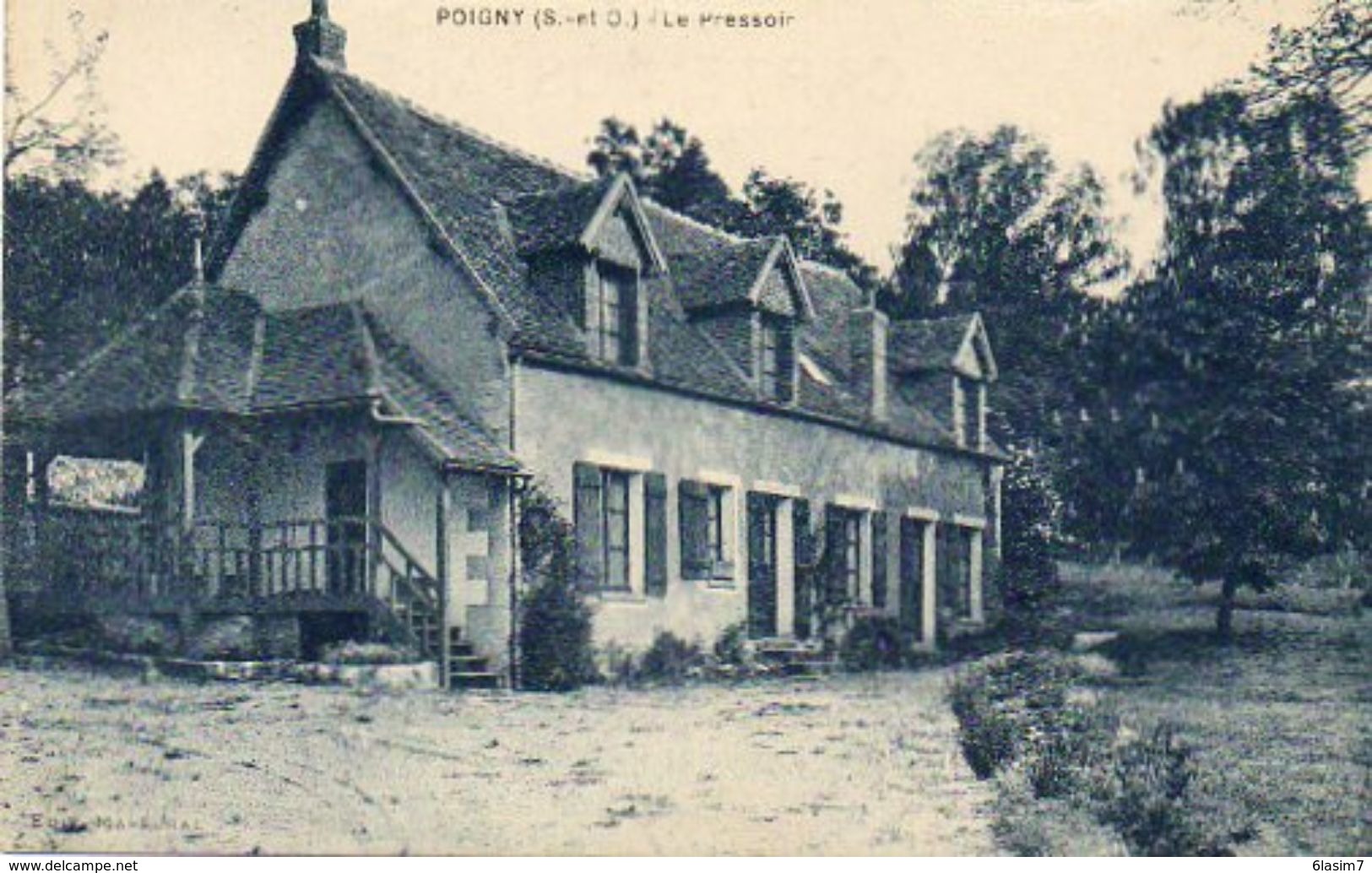 CPA - POIGNY (78) - Aspect Du Pressoir En 1930 - Sonstige & Ohne Zuordnung