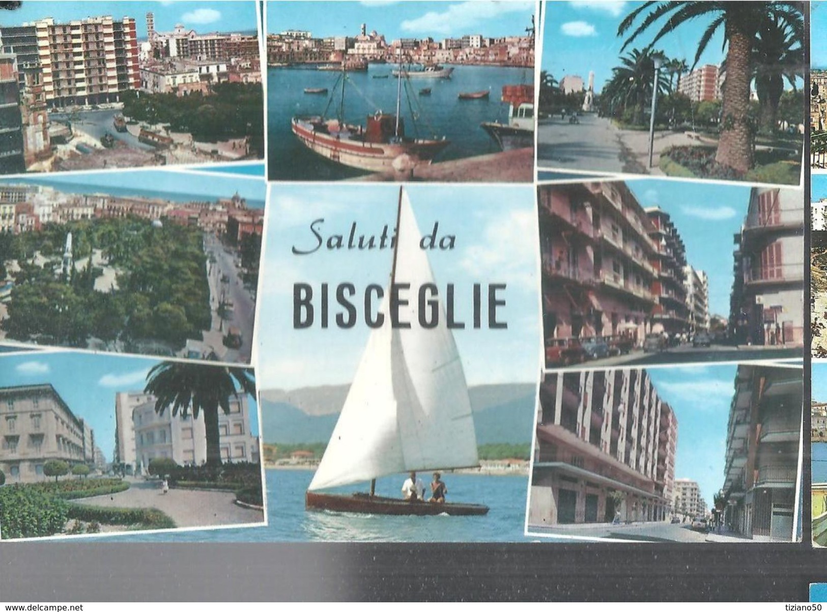 BISCEGLIE,VEDUTE DIVERSE.PANORAMA,VIAGGIATA-1971-FG-576-T- - Bisceglie