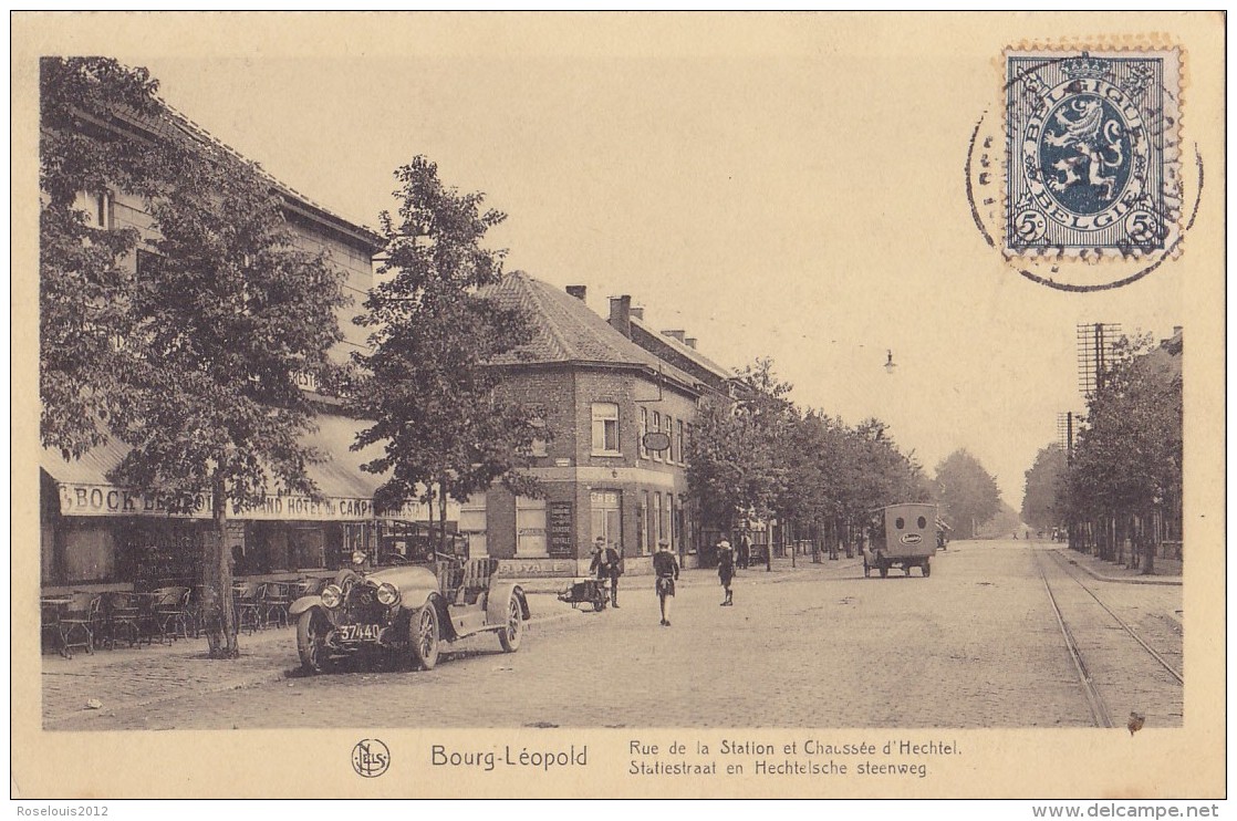 BOURG-LEOPOLD : Rue De La Station Et Chaussée D'Hechtel - Andere & Zonder Classificatie