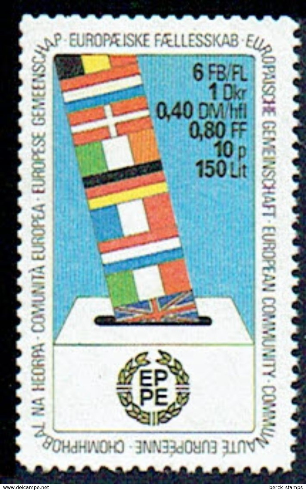 Europa 1979 - Projet De Timbre émis Avec 6 Valeurs De Monnaies Différentes + Drapeaux. ** Sans Charnière - 1979