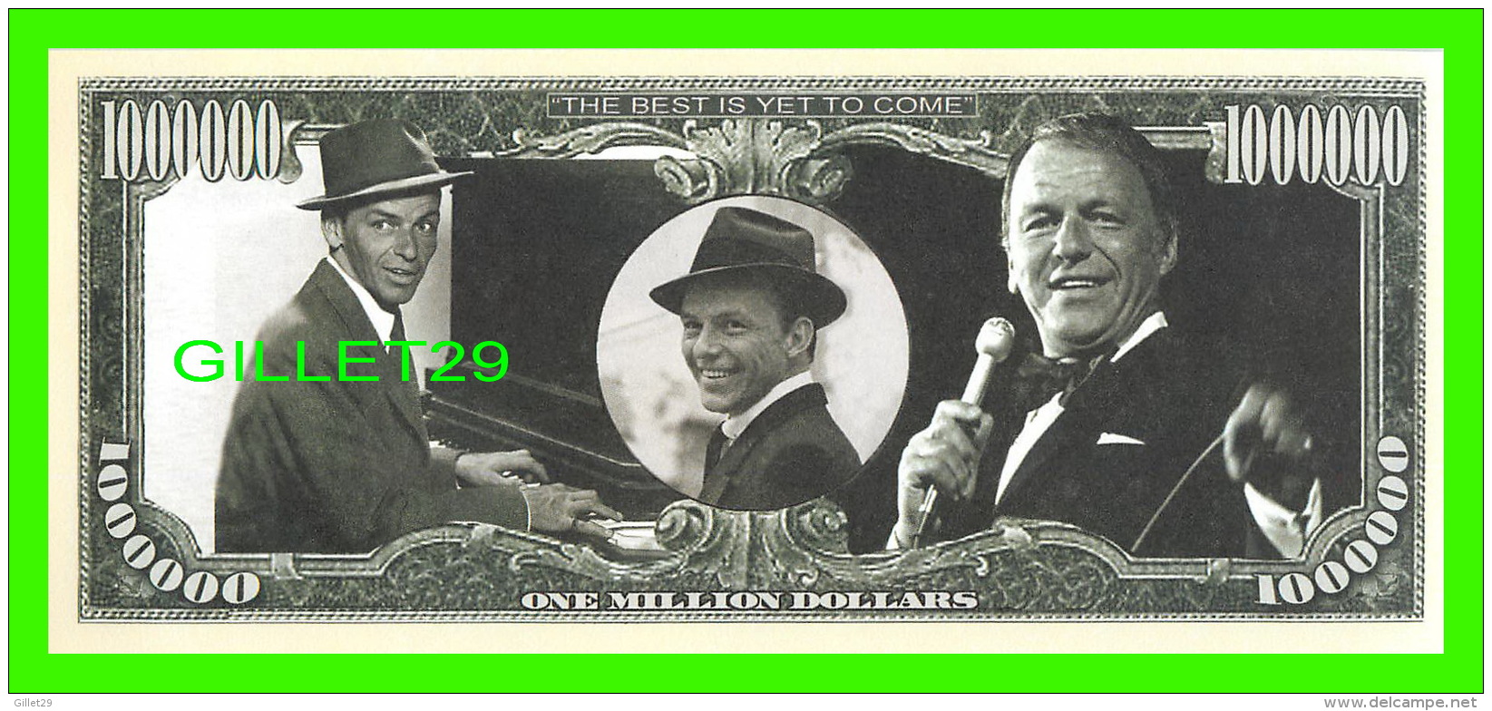 BILLETS , ONE MILLION DOLLARS - FRANK SINATRA  - UNITED STATES OF AMERICA - - Autres & Non Classés