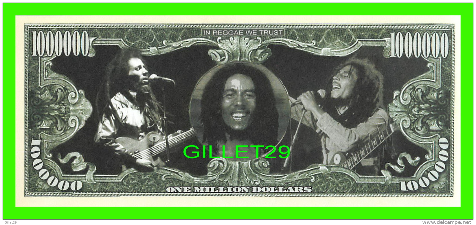 BILLETS , ONE MILLION DOLLARS - ROBERT NESTA MARLEY - UNITED STATES OF AMERICA - - Autres & Non Classés