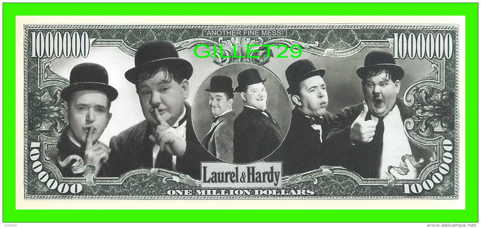 BILLETS , ONE MILLION DOLLARS -  LAUREL &amp; HARDY - UNITED STATES OF AMERICA - - Autres & Non Classés