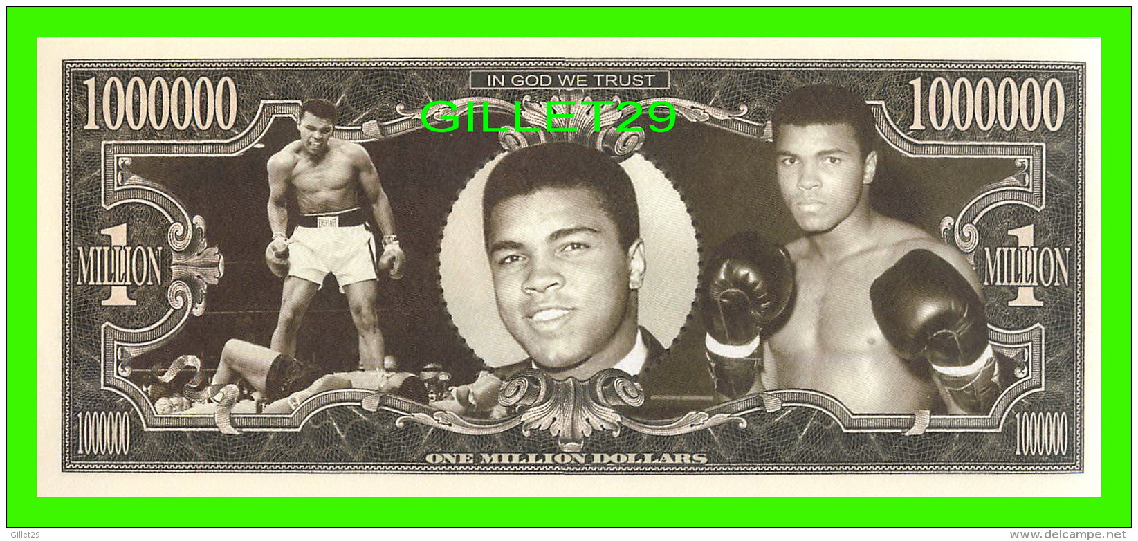 BILLETS , ONE MILLION DOLLARS -  MOHAMED ALI - UNITED STATES OF AMERICA - - Autres & Non Classés