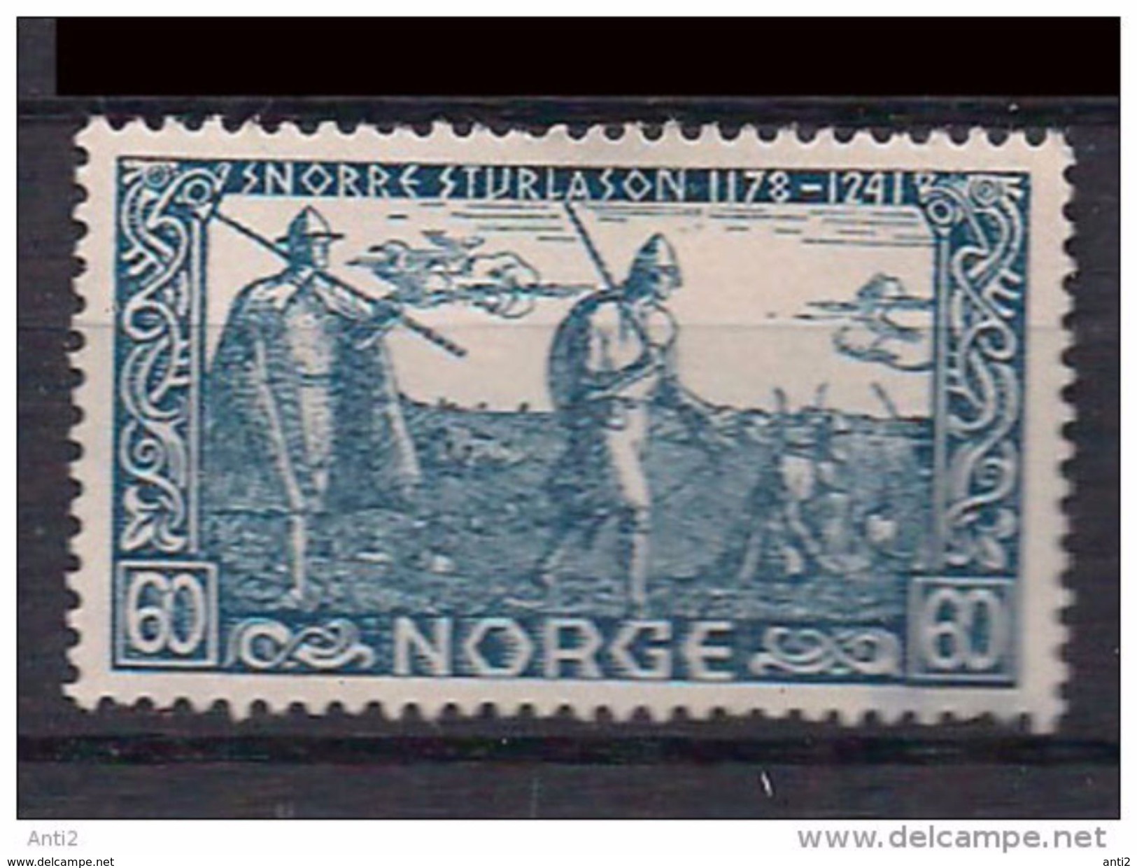 Norway 1941 Snorre Sturlason - 60 øre, Mi 264,  Unused - Unused Stamps