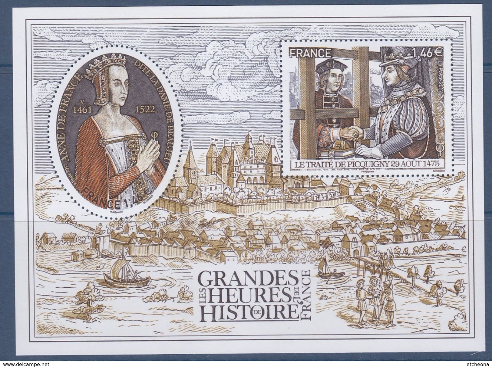 = Les Grandes Heures De L'Histoire De France Anne De France Traité De Picquigny Neuf 2x1.46€ N° 5161 5162 F5161 - Ungebraucht