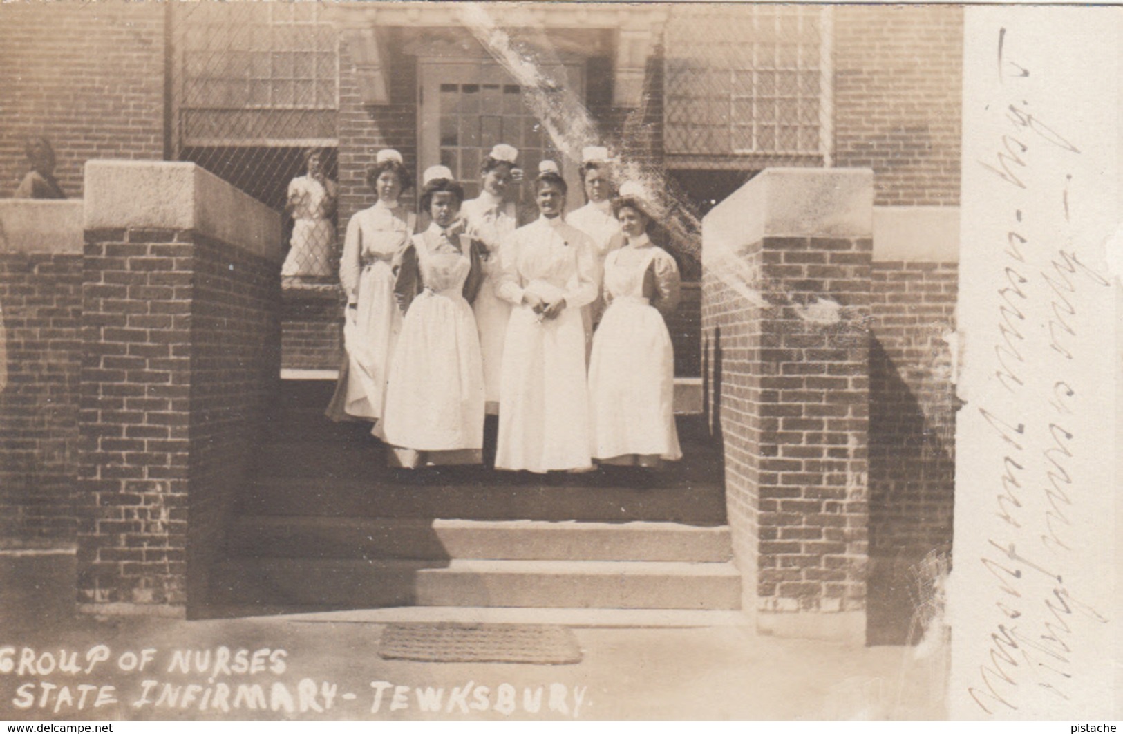 Real Photo - VG Condition - Tewksbury Massachusetts - Infirmary - Group Of Nurses - Animated - Written 1909 - Other & Unclassified