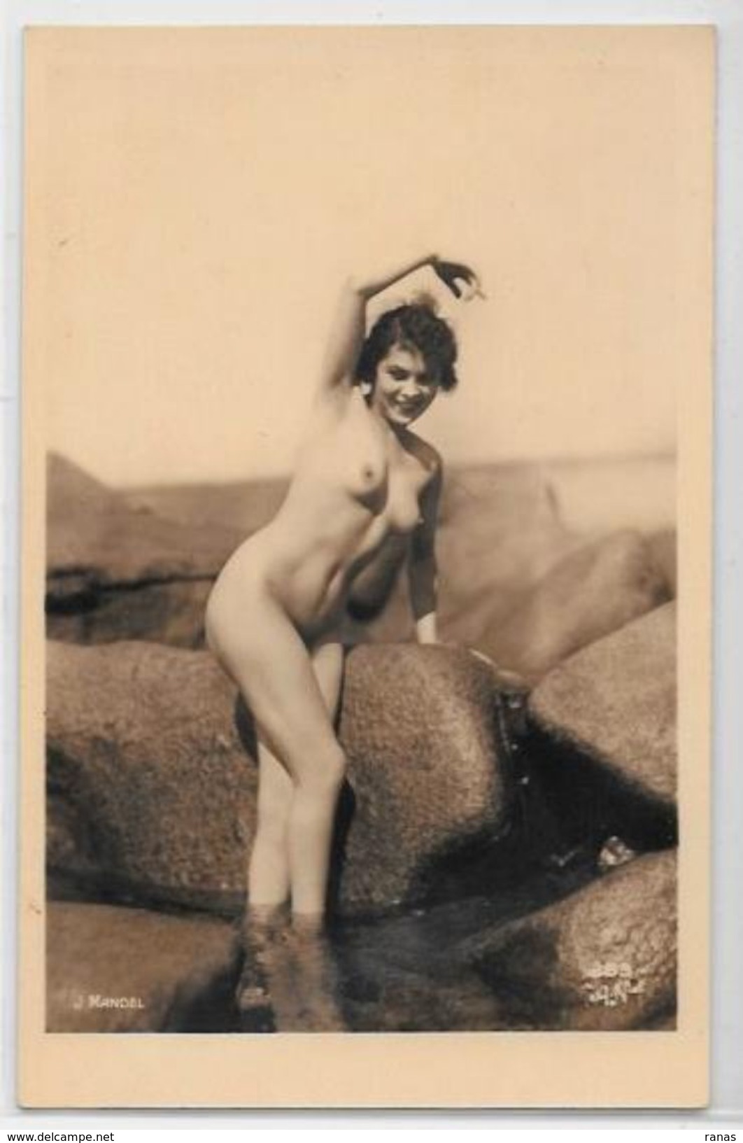 CPA MANDEL Femme Nue Pin Up Nu Féminin éros Académique Artistique érotisme Dos Non Carte Postale - Pin-Ups