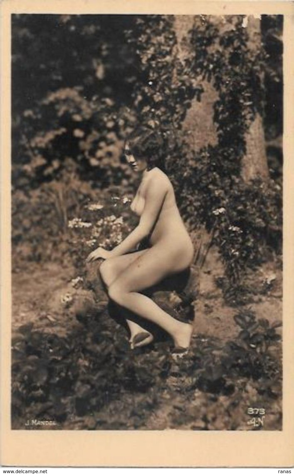 CPA MANDEL Femme Nue Pin Up Nu Féminin éros Académique Artistique érotisme Dos Non Carte Postale - Pin-Ups