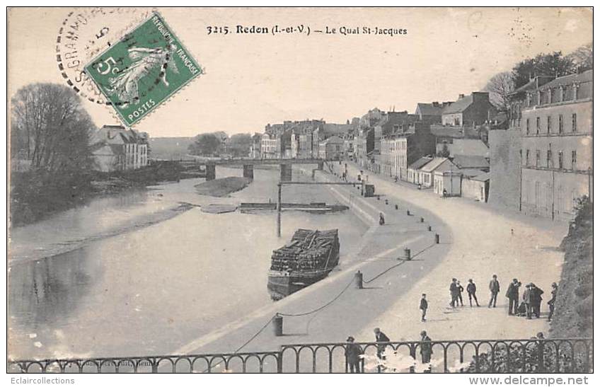 Redon       35        Quai St Jacques            (3215 Voir Scan) - Redon