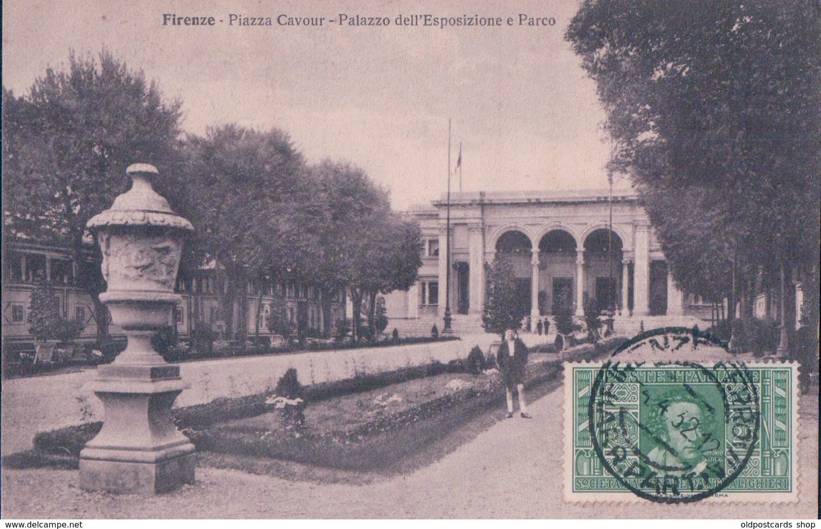 POSTAL ITALIA - FLORENCIA - FIRENZE - PIAZZA CAVOUR - PALAZZO DELL,ESPOSIZIONE E PARCO - PONTICELLI - Firenze (Florence)