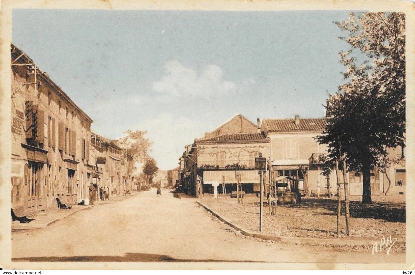 Alban (Le Tarn Illustré) - Avenue De La Gare - Carte APA-Poux N° 4 Non Circulée - Alban