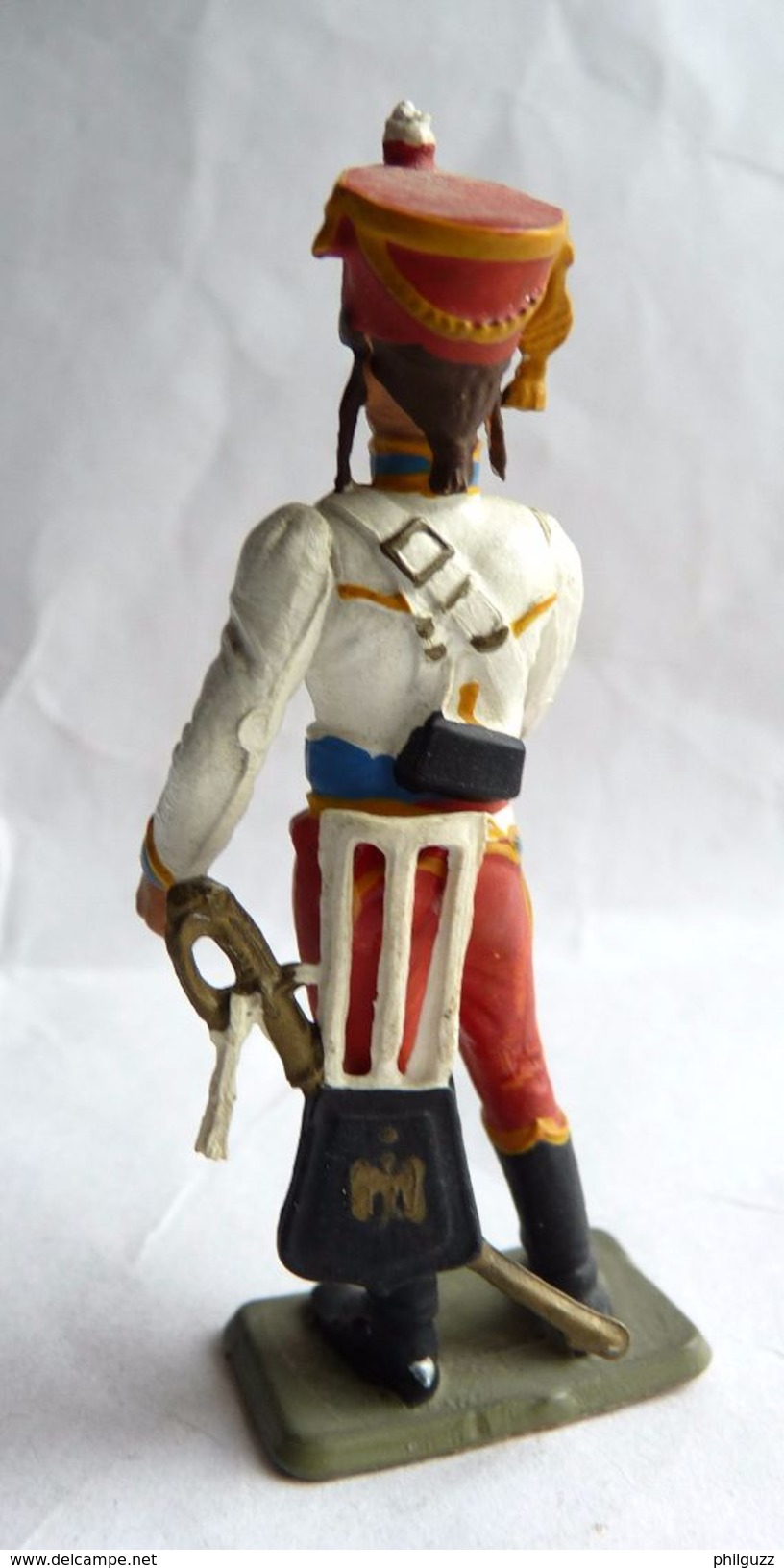 FIGURINE STARLUX EMPIRE Collection Du Bicentenaire 8067 CHEVEAUX LEGER LANCIER DE LA GARDE TROMPETTE 1970 Plastique 1/32 - Starlux