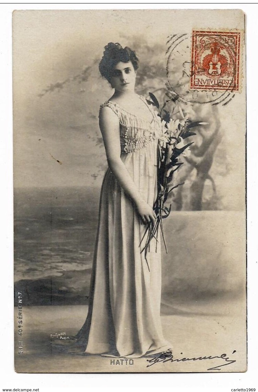 HATTO REUTLINGER PARIS VIAGGIATA FP 1902 - Famous Ladies
