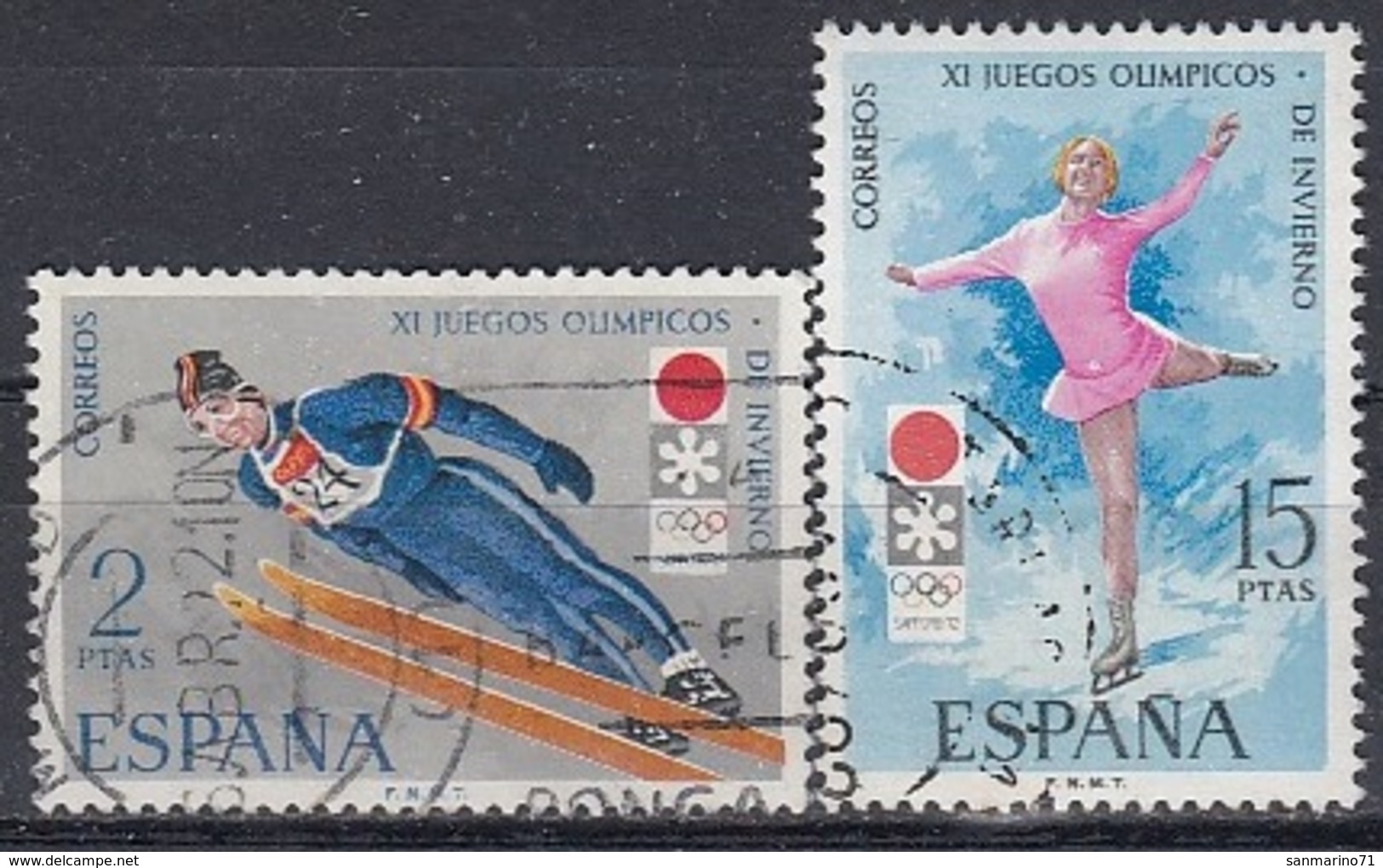 SPAIN 1969-1970,used,sport - Winter 1972: Sapporo