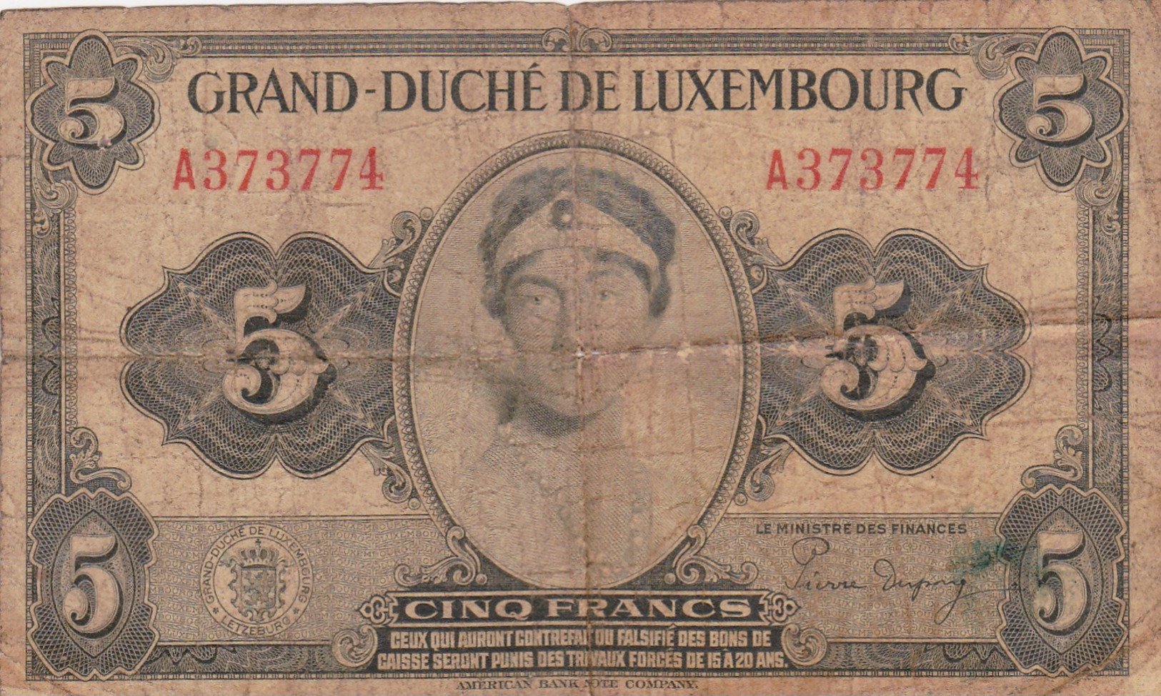 Grand Duché De LUXEMBOURG  1944 - Luxembourg