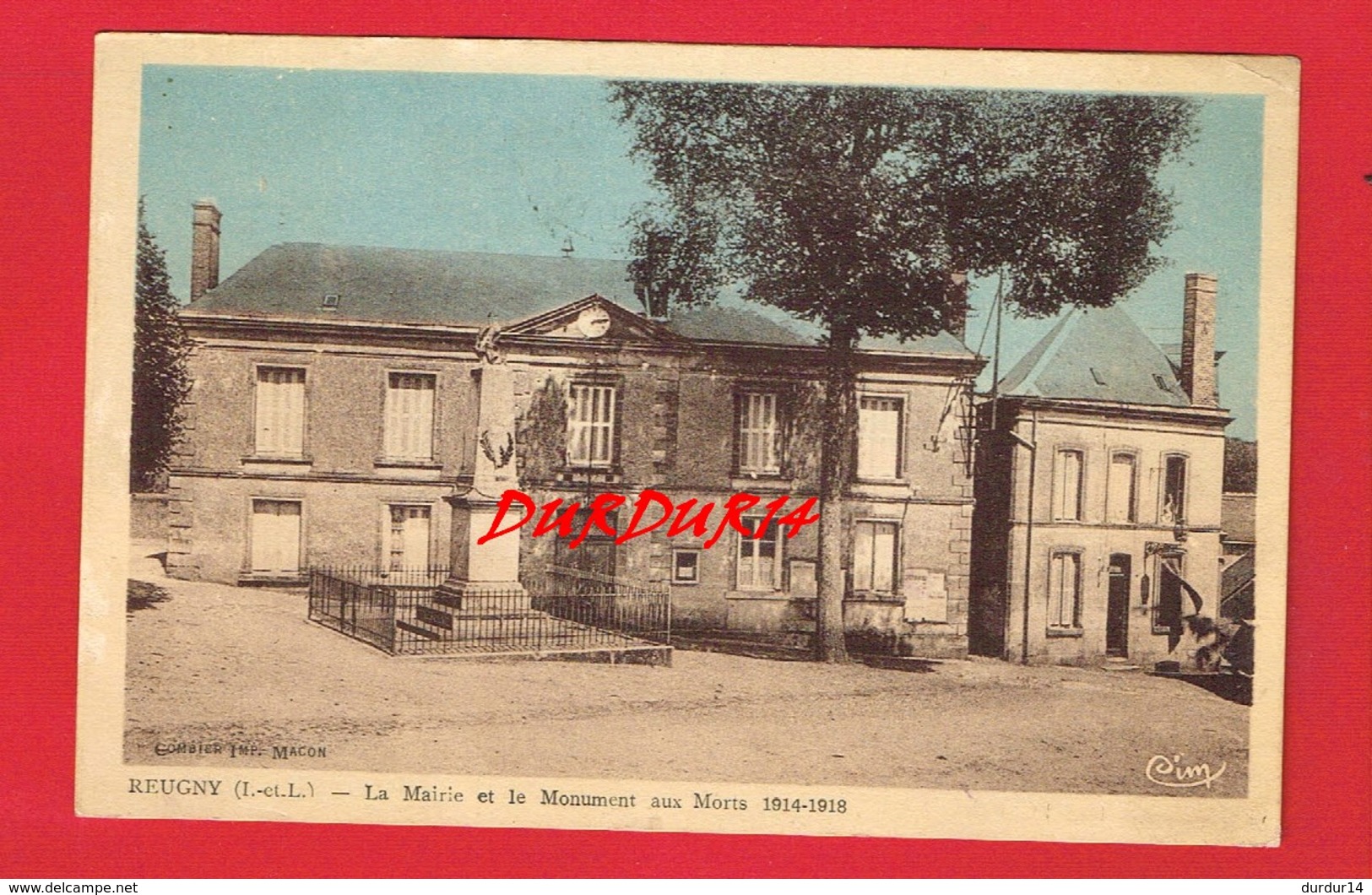 [37] Indre Et Loire > REUGNY  La Mairie Et Le Monument Aux Morts - Reugny