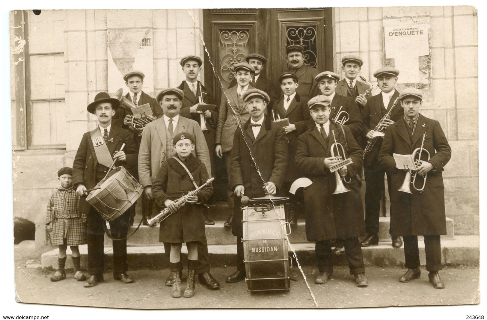 Mussidan Photo 16.5 X 9.5 Cm Union Musicale De Mussidan - Mussidan