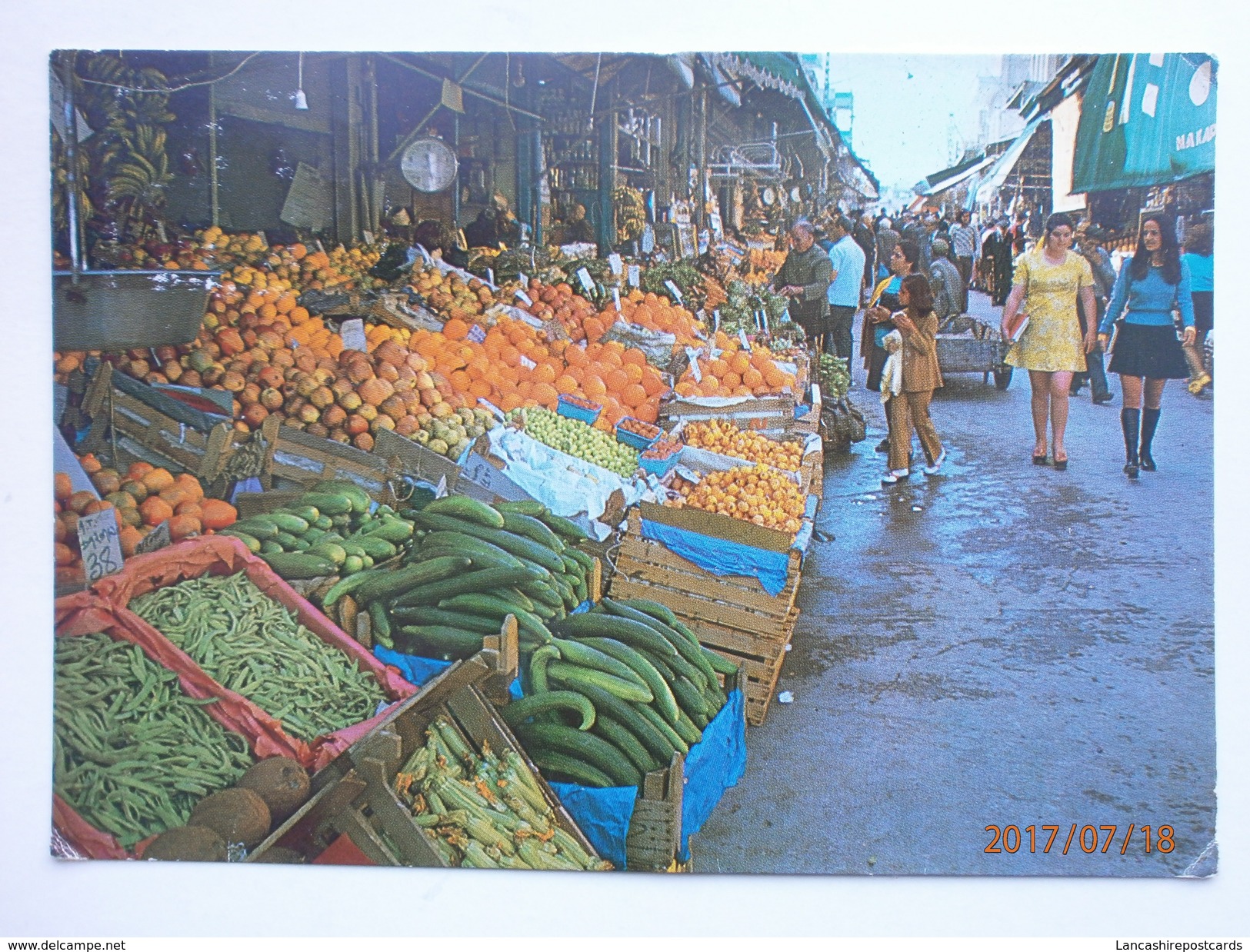 Postcard Heraclion The Market Greece My Ref B21542 - Markets