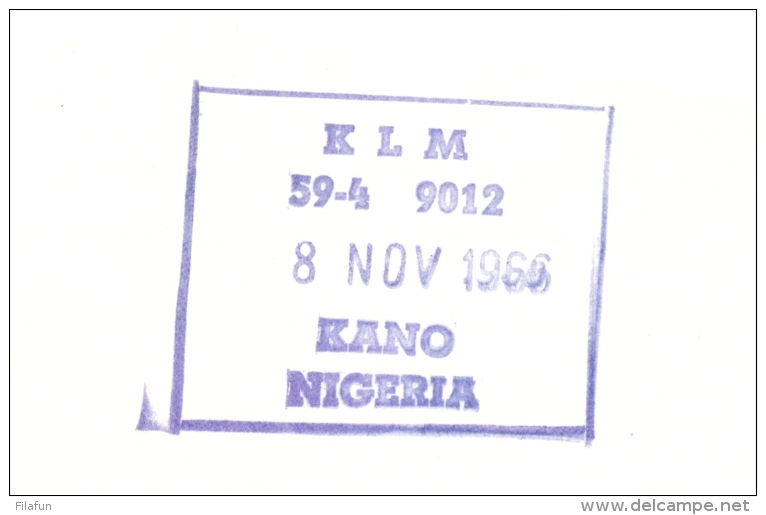 Nederland - 1966 - KLM-vlucht Zurich - Kano (Nigeria) - R-cover Met Zwitserse Zegels (3x Pro Patria) - Brieven En Documenten