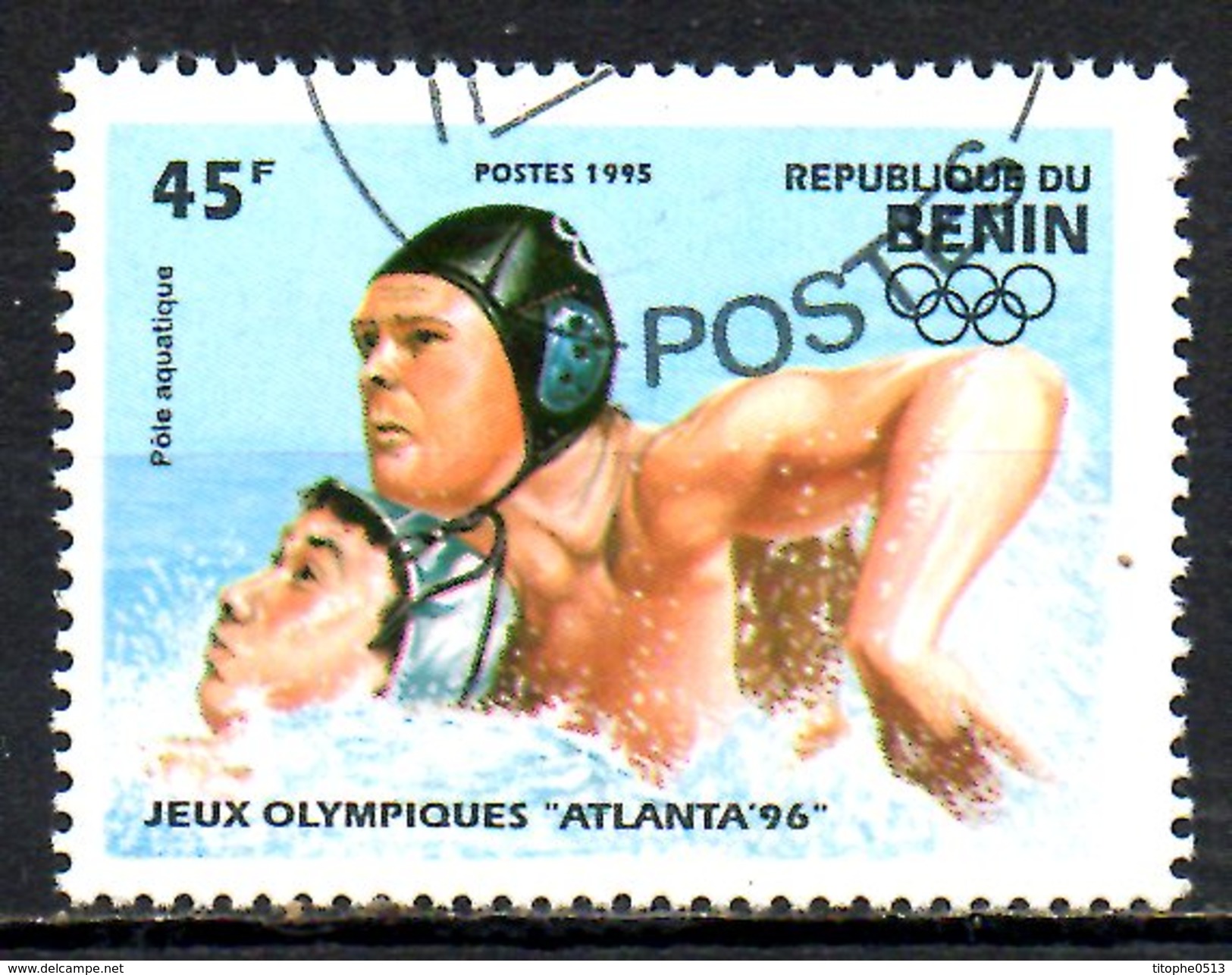 BENIN. N°708A Oblitéré De 1995. Water-polo Aux J.O. D'Atlanta. - Water-Polo