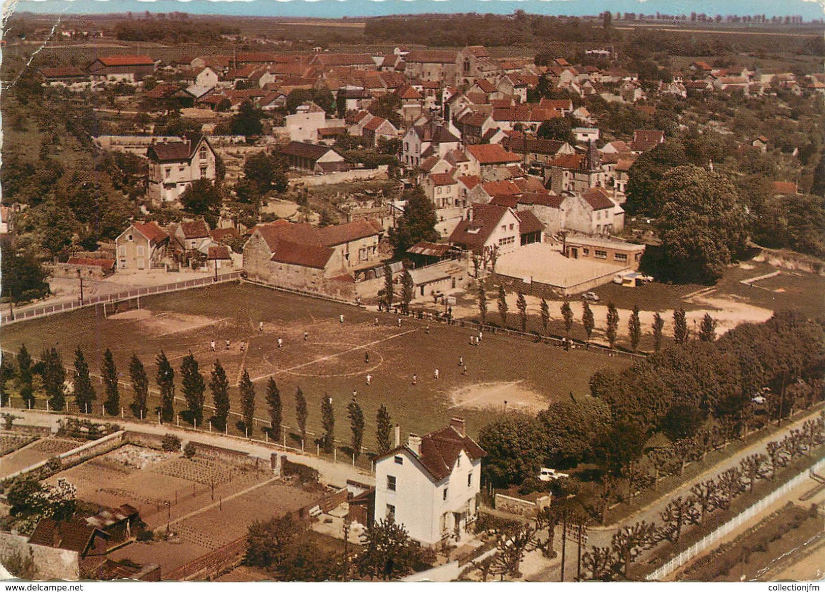 / CPSM FRANCE 95 "Boissis L'Aillerie" / STADE - Boissy-l'Aillerie