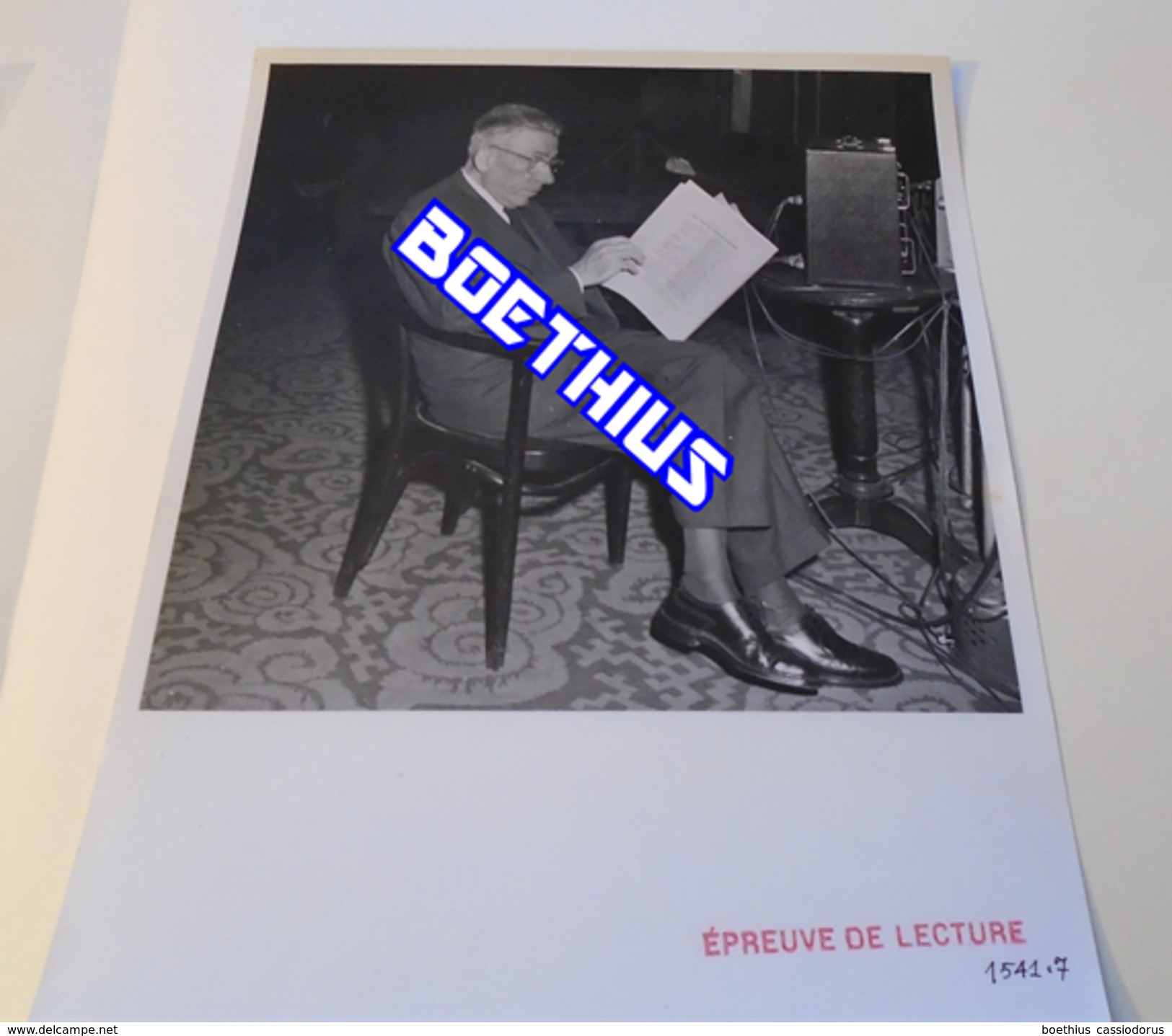 FRANCIS POULENC PHOTO VINTAGE Epreuve Lecture Numérotée - Célébrités