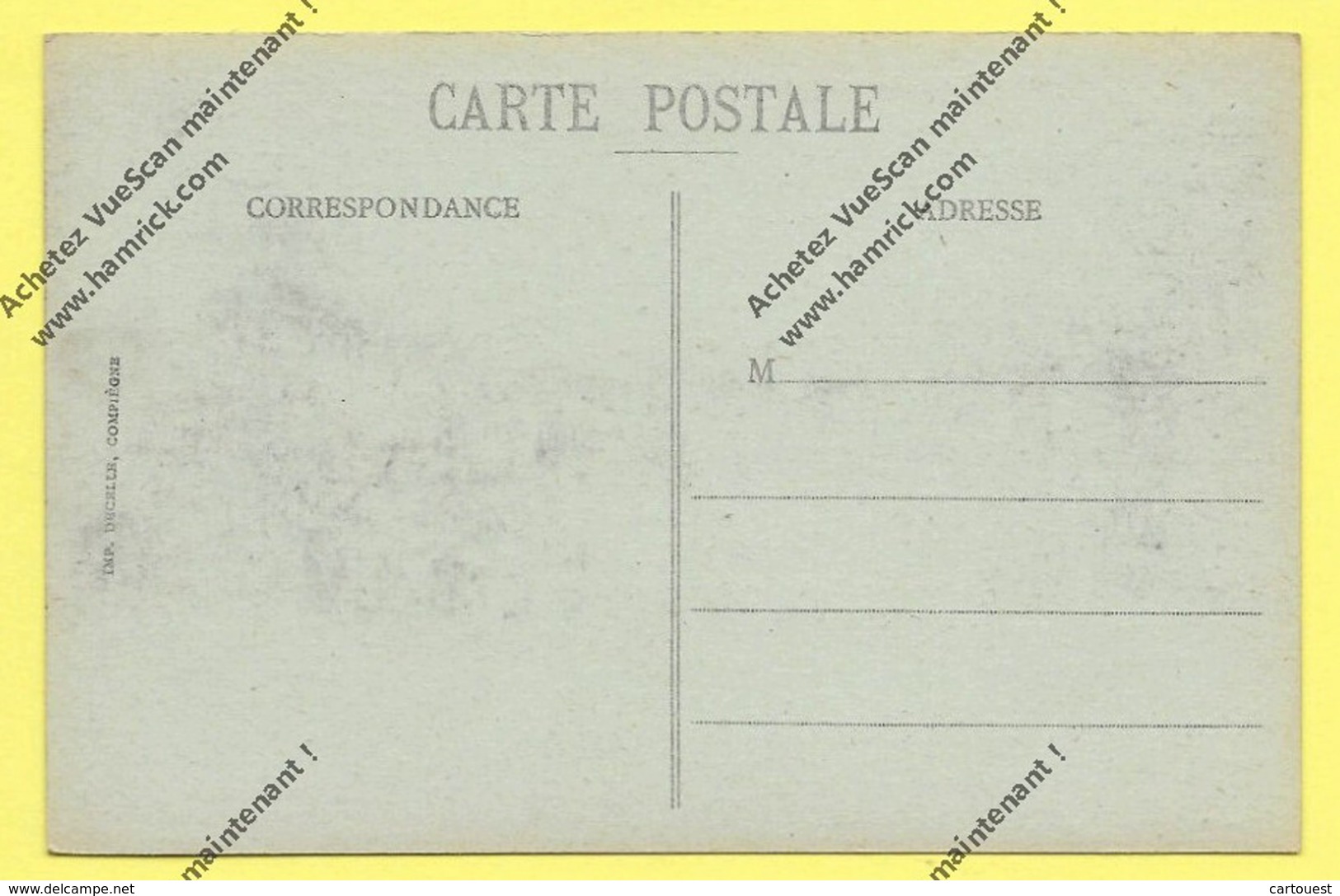 CPA 60 COMPIEGNE Les Ruines De St-Corneille  Manutention Militaire GUERRE 1914 1918 - Compiegne