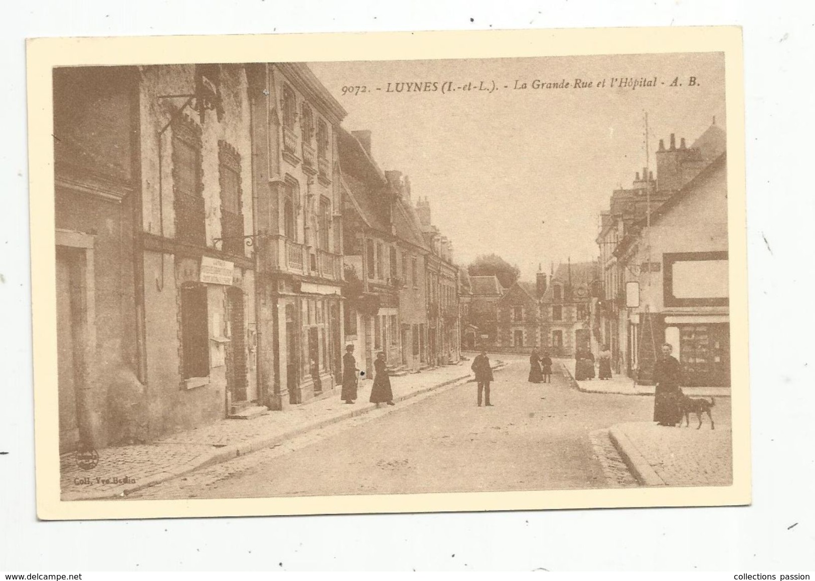 Cp , Publicité : Crédit Agricole Mutuel De LUYNES , La Grande Rue Et L'hôpital - Advertising