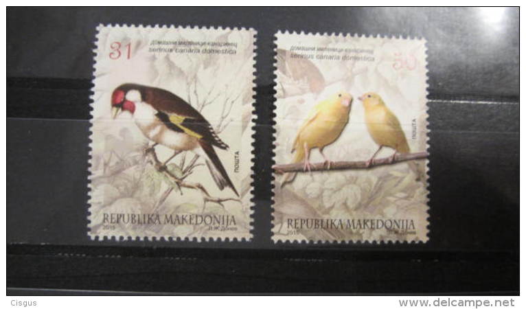 Macedonia Mazedonien 2015  MNH ** Ma 684-685 Birds M - Sperlingsvögel & Singvögel