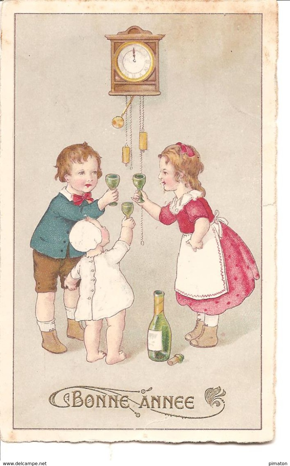 CPA Humoristique ( Enfant Buvant Du Champagne ) - Cartes Humoristiques
