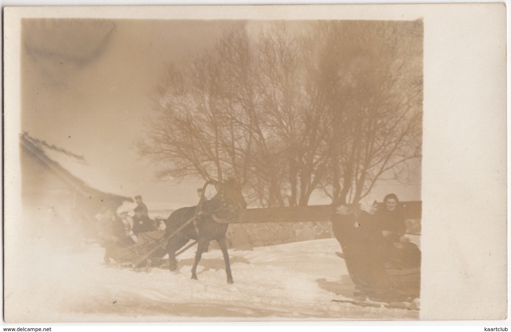 'Hochzeit In Gorozbei'  (?) - Pferdeschlitten / Schnee - Horse-sledge Snow - (Eastern Europe) - Huwelijken