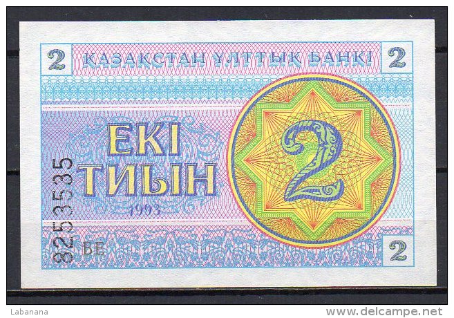 518-Kazakhstan Billet De 2 Tyin 1993 BE325 Neuf - Kazajstán