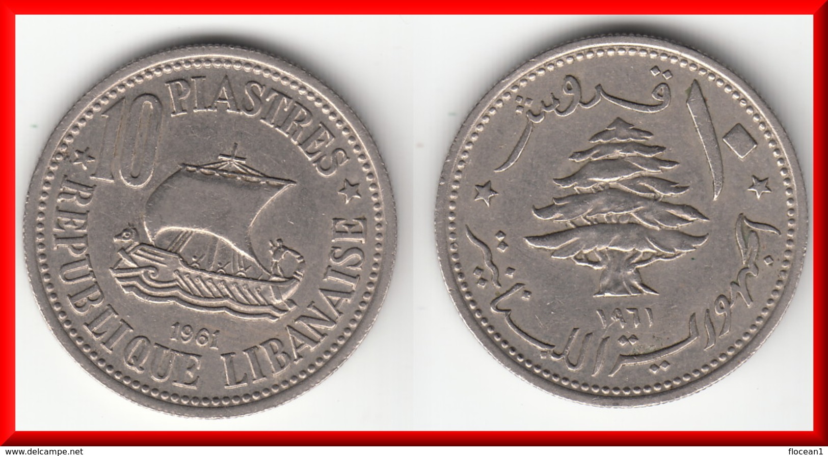 **** LIBAN - LEBANON - 10 PIASTRES 1961 **** EN ACHAT IMMEDIAT !!! - Lebanon