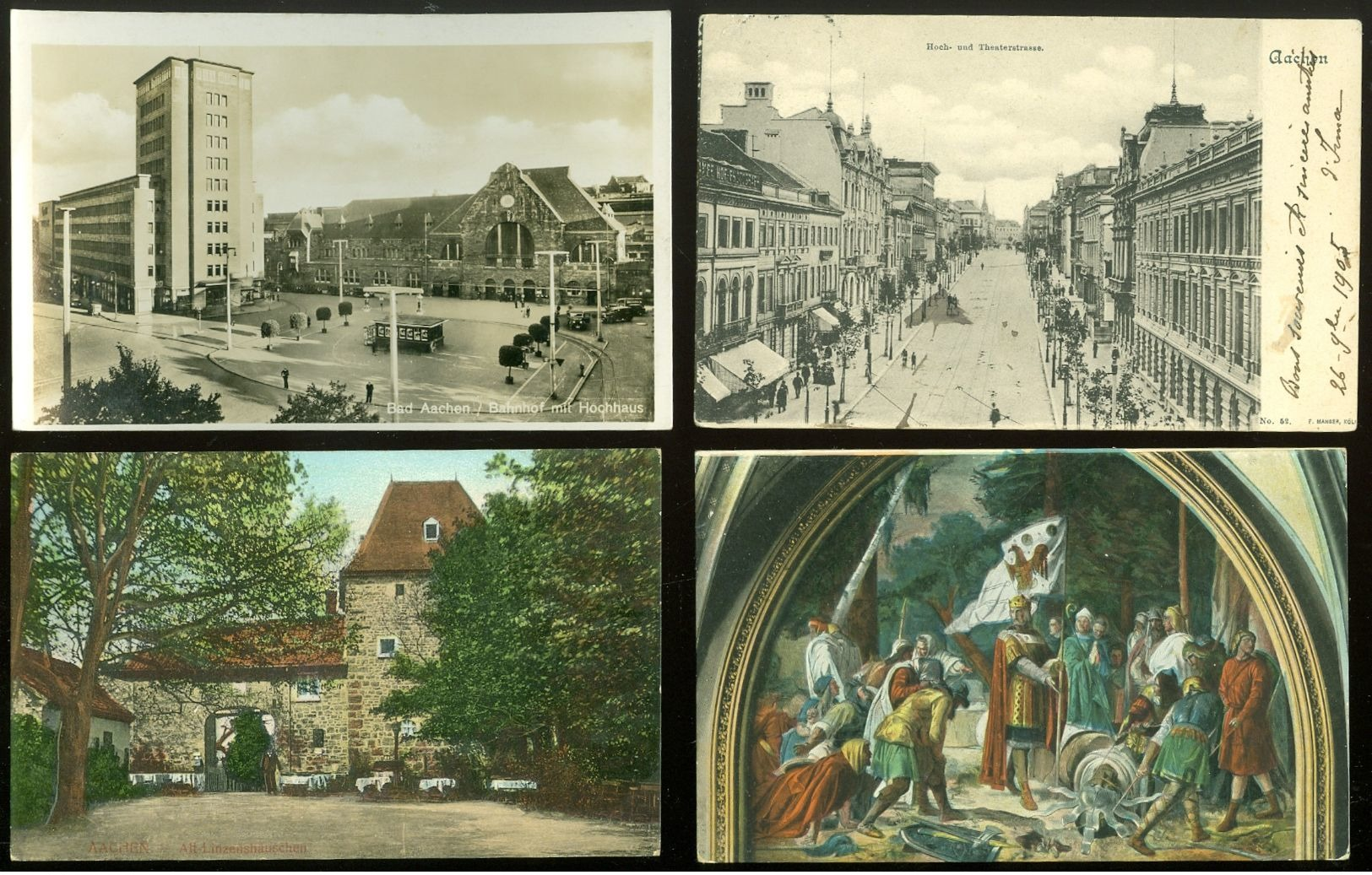 Beau lot de 60 cartes postales d' Allemagne Aix - La - Chapelle  Aachen   Mooi lot 60 postkaarten van Duitsland Aken