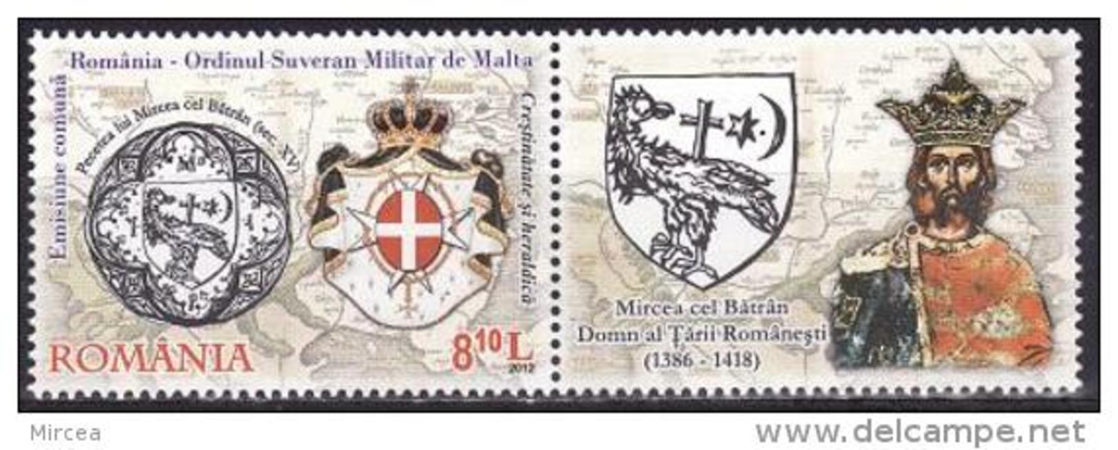 Roumanie 2012 - Ordre De Malte  1v.neuf** Avec Vignette - Unused Stamps