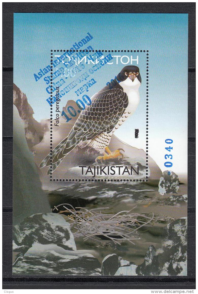 Tadschikistan 2016 MNH** Mi.Nr. 749 Bl. 77 Birds Of Prey. Asian International Stamp Exhibition China - 2016 SALE - Tadjikistan